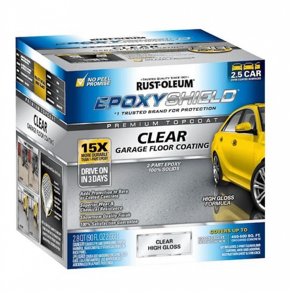 Clear High-Gloss Floor Paint Top Coat